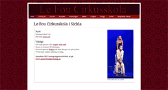 Desktop Screenshot of cirkusskola.se