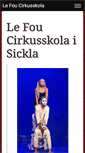 Mobile Screenshot of cirkusskola.se