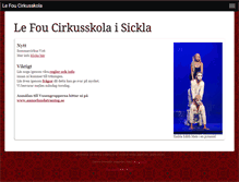 Tablet Screenshot of cirkusskola.se